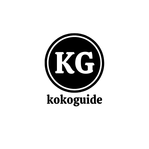 black simple letter kg ogo